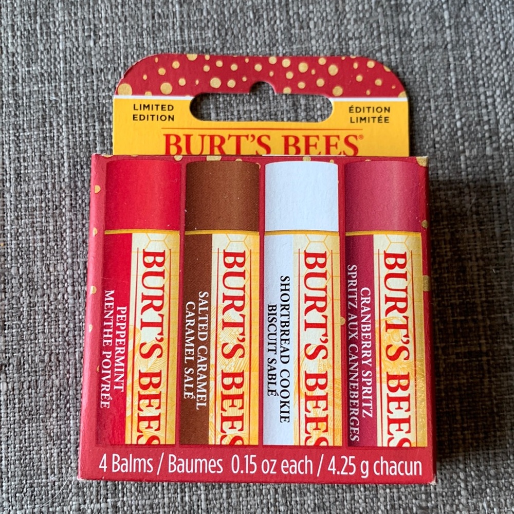 Burt’s Bees 4 pack of balms - Limited edition